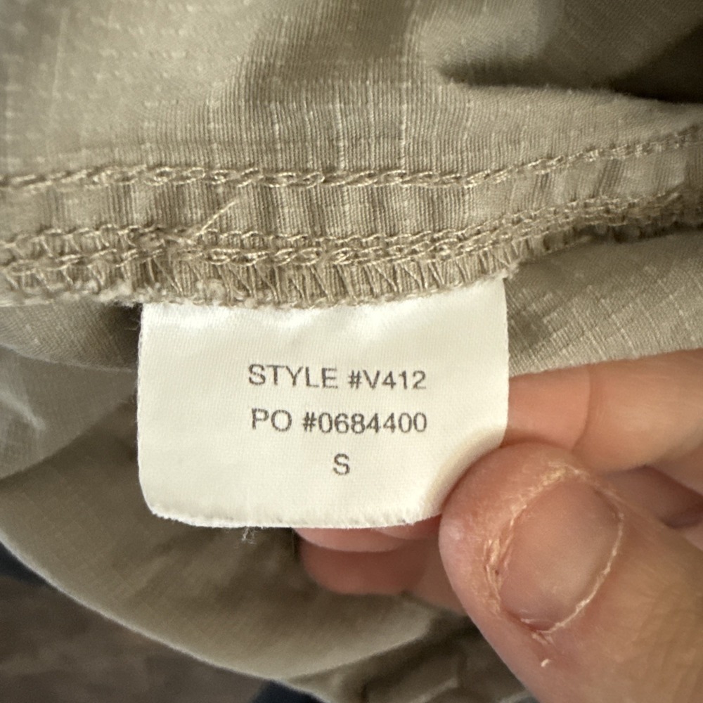 Vuori Men's Small Ripstop Pants Tan Drawstring Zip Pocket 29x30 V412 - Picture 3 of 9